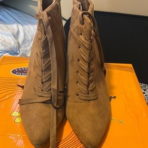 Heeled booties by me too